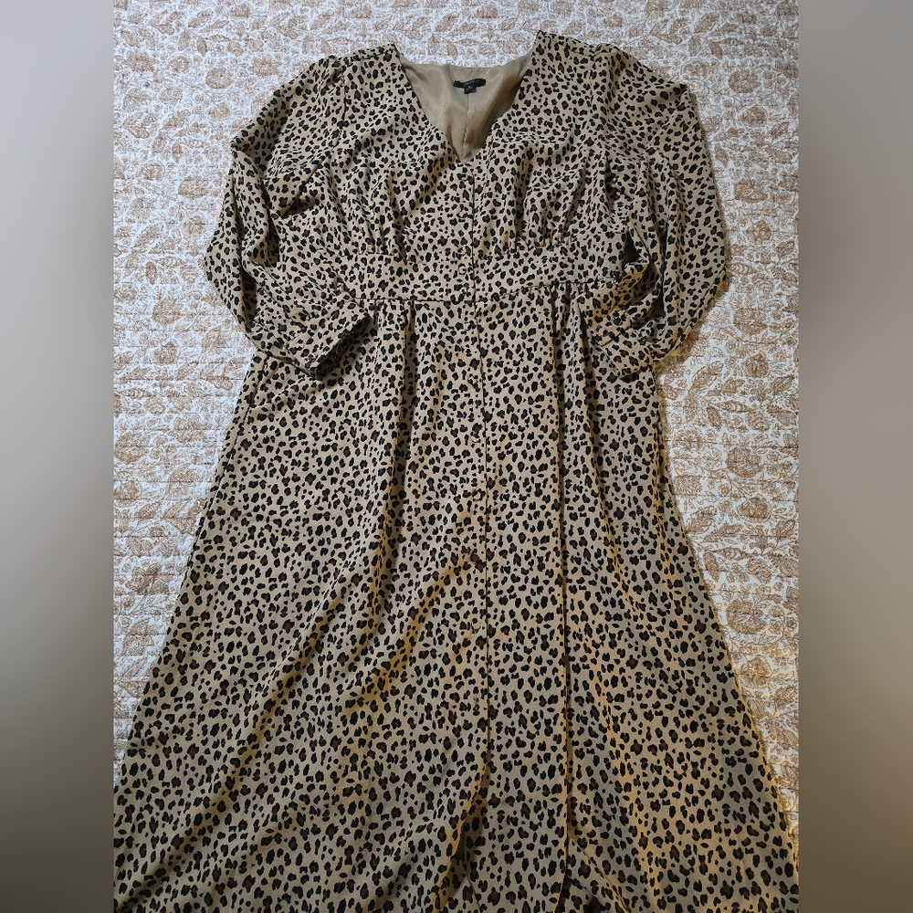 J Crew Animal Print Midi Dress, 16